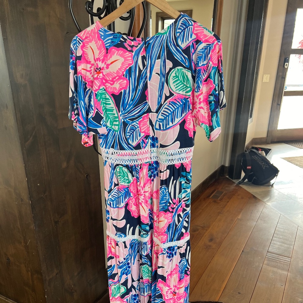 Lilly Pulitzer Maxi Dress, multi color, soft cotton